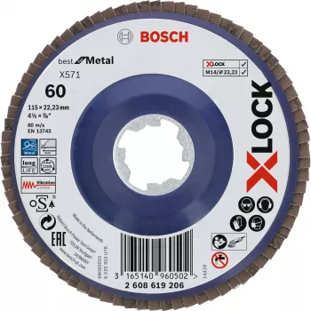Lihvketas Bosch 115 mm, tera 60, nurklihvijatele — mudel 2608619206