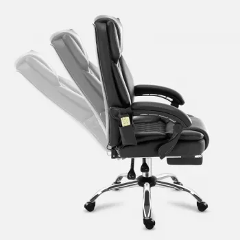 Ergonoomiline kontoritool mark adler MA-BOSS 6.0, orgaanilisest nahast iste, reguleeritav kõrgus 47–55 cm, nimmetugi, Tilt Dual mehhanism