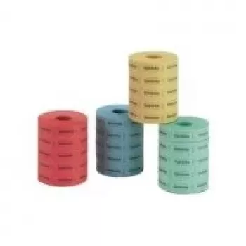 Joogisildid HERLITZ 791780 — täitepakk 5×1000 silti sinises, punases, kollases, rohelises