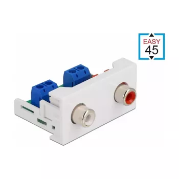 Easy 45 moodul 2 x RCA emane port DeLOCK 81338