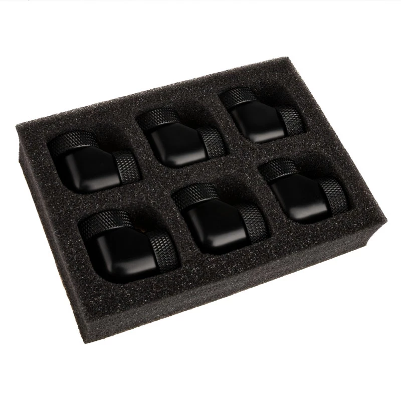 RAIJINTEK Pelias must ventilaatori tarvikukomplekt — 6 tk