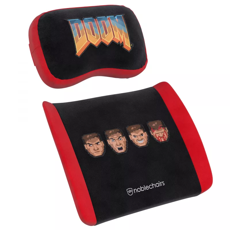Mäluvahtpadjakomplekt noblechairs DOOM Retro Edition — ergonoomilised padjad mängu- ja kontoritoolidele