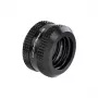 Barrow kõvatoru liitmik 16 mm G1/4 tolli — sirge must kompressioonliitmik 16 mm jäigale torule