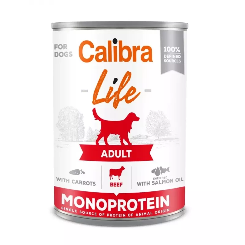CALIBRA Adult veiseporgandiga - märg koeratoit - 400g