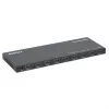 Manhattan 4K@60Hz 8-pordiline HDMI-jaotur skaleerimise vähendamisega, jaotab ühe HDMI-sisendi kaheksale HDMI-väljundile (1x8), 18G, EDID-lüliti skaleerimise vähendamiseks, must
