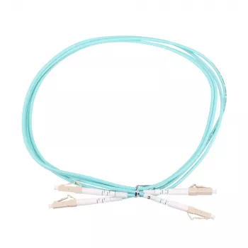 Extralink LC/UPC – LC/UPC fiiberoptiline patch-kaabel, mitmerežiimiline OM3, dupleks, 3 mm mantel, 2 m