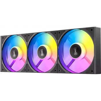 Antec C120 ARGB Reverse 120mm korpuse ventilaatorid - 3 tk pakendis, Must