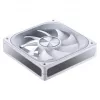 120mm PWM ARGB jahutusventilaator Jonsbo ZA-120 valge — mudel ZA-120W, PWM juhtimine, ARGB valgustus