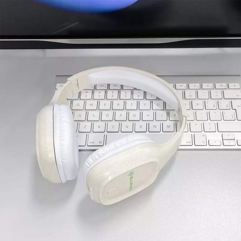 Kõrvaklapid Tellur roheline Bluetooth Over-Ear Headphones Pulse Foldable Cream TLL511441