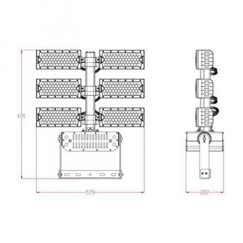 Synergy 21 LED Objekt/Stadion Prožektor 720W IP66 cw