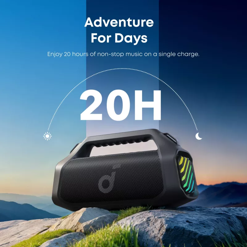2.1 kaasaskantav kõlarisüsteem Soundcore Boom 2 Pro must