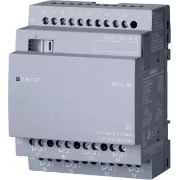 Siemens LOGO DM16 24R digitaal- ja analoogsisend-/väljundmoodul releekanaliga (6ED1055-1NB10-0BA2)