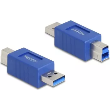 DeLOCK 67213 kaablisoo vahetaja USB tüüp-A USB tüüp-B sinine