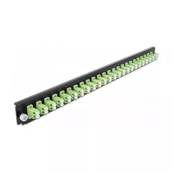 Splice Box Front Panel DeLOCK 19 inch 43362 24 port LC Duplex laimiroheline