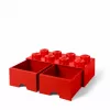 Room Copenhagen LEGO Brick Drawer 8 punane (40061730)