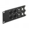 DeLOCK jaotuspaneli lisatarvik 88054 Rack mounting 2U Must
