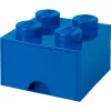 LEGO Brick Drawer 4 Blue, hoiukast sinine