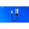 Savio Adapter USB-C (M) HDMI (F), 4K, 60Hz, Alumiinium, AK-78