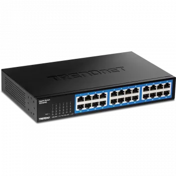 TRENDnet TEG S25D - kommutaator - 24 x 10/100/1000 - lauaarvuti, rack-kinnitatav - TAA-vastav (TEG-S25D)