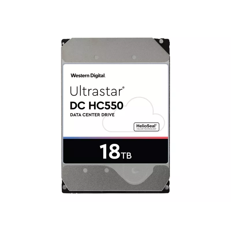 Western Digital Ultrastar DC HC550 18 TB 3,5-tolline SAS 12 Gb/s ettevõtte kõvaketas (HDD), 7200 p/min, 512 MB (0F38353 / WUH721818AL5204)