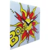 NeXtime kell 8173 Boom, 43x43 cm, Seinale , Punane/ Kollane/ Valge