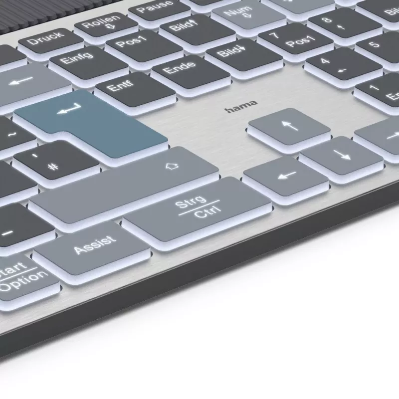 Hama WK-750 mitme seadmega klaviatuur, must