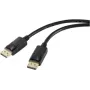 Renkforce DisplayPort-ühenduskaabel DisplayPort-pistik, DisplayPort-pistik 2,00 m Must RF-5245268 DisplayPort 1.2 DisplayPort-kaabel (RF-5245268)
