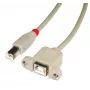 Lindy 31800 USB-kaabel 0,5 m USB B Hall