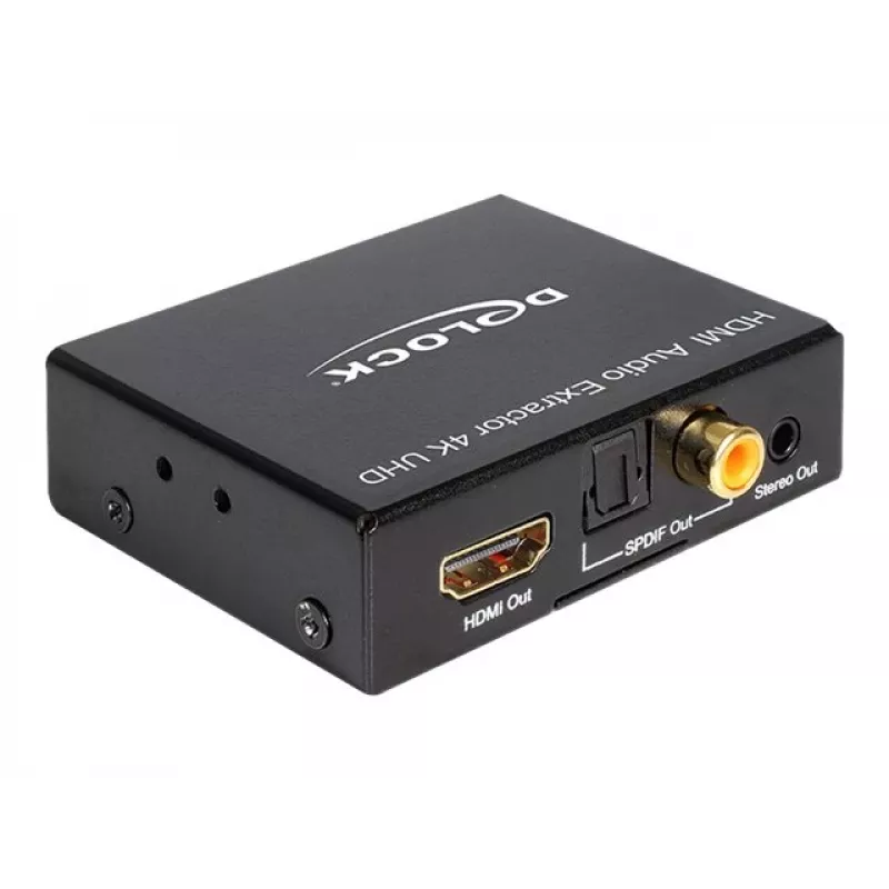 HDMI stereo / 5.1 kanali heli eraldaja 4K, adapter must