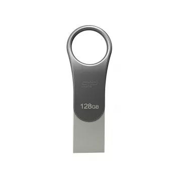 USB-mälupulk Silicon Power C80 128 GB USB 3.2 Gen 1 (Type-A / USB-C) titaan