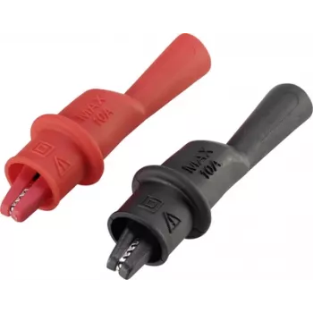 VOLTCRAFT Krokodilklemme Plug 2 mm CAT III 1000 V, CAT IV 600 V Must, Red MSK-111 (VC-8085005)