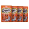 Kassimaiused Dreamies Juust, Kana, Lõhe assortii 12×60 g — lihased tahked snäkid, Valk 31%, Rasv 21%