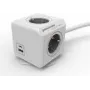 Pikendusjuhe Allocacoc 10435/DEEUAC 4 vahelduvvoolupistikuga, USB-A ja USB-C portidega