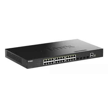 D-Link 28-pordiline Gigabit virnastatav PoE+ nutihalduslüliti 4 x 10G SFP+ pordiga