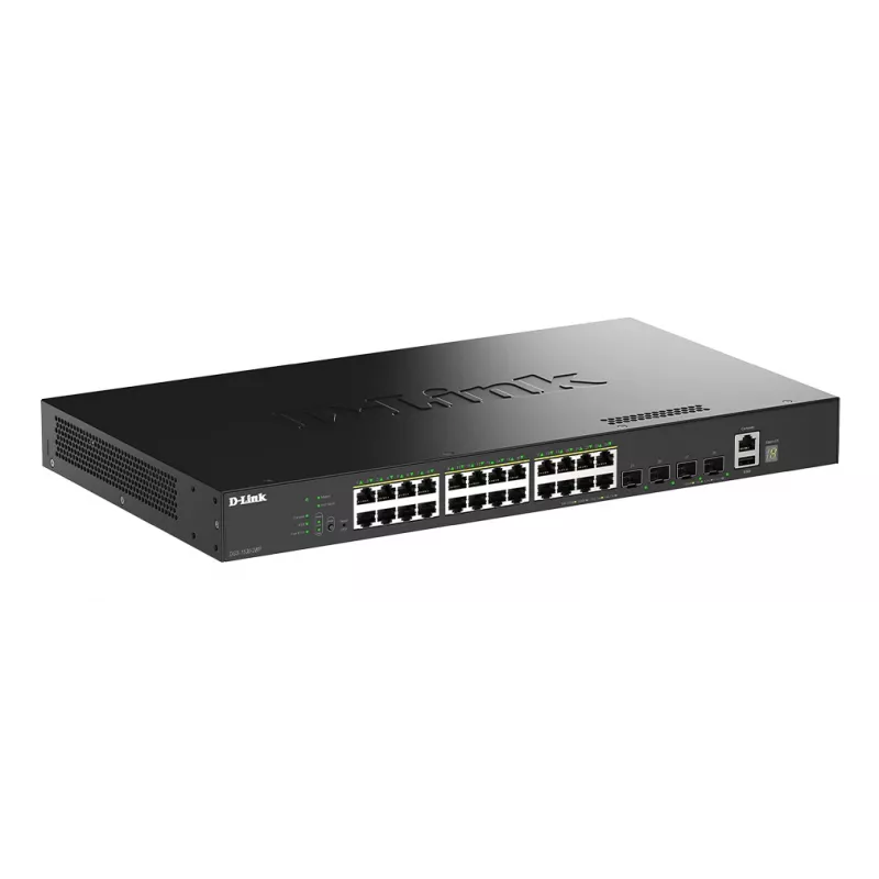 D-Link 28-pordiline Gigabit virnastatav PoE+ nutihalduslüliti 4 x 10G SFP+ pordiga