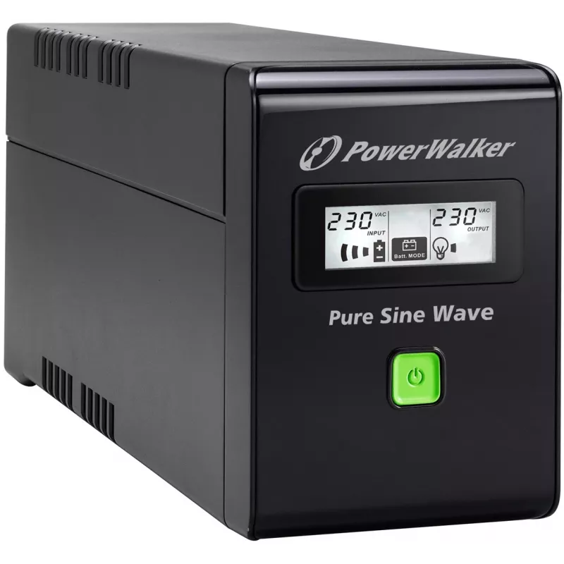PowerWalker VI 800 SW FR katkematu toiteallikas (UPS) Line-Interactive 0,8 kVA 480 W 2 AC-pistikupesa