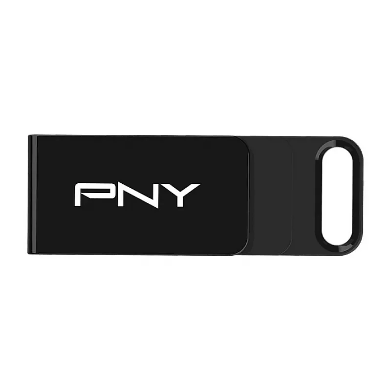PNY Elite, 128 GB, USB USB-C, 3.2 Gen 1 (3.1 Gen 1), 120 MB/s, Dia, Must