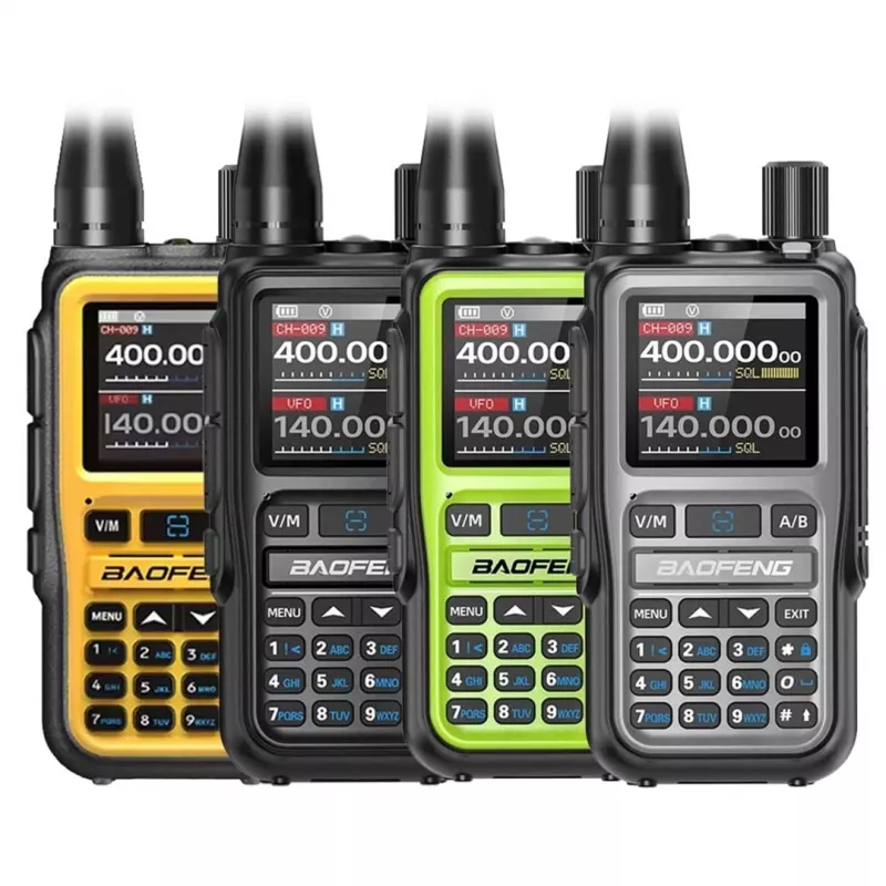 Pihu raadiosaatja Baofeng UV-5R EU USB-C, Bluetooth, VHF/UHF (136–174 MHz), FM 65–108 MHz, 5 W, 1600 mAh, LCD, LED taskulamp