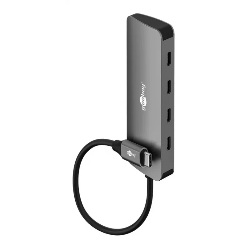 Goobay Slim 4-Port USB-Hub USB-C kuni 10 Gbit/s - -Plug> 4x (76565)