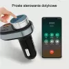Käed-vabad komplekt Awei C-843 Bluetooth 5.0 FM-saatja, USB ja USB-C ühendustega