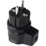 Elektriline nurkpistik Bachmann Vollgummi 740.017 IP44 must, 3-pooluseline kummi-nurkpistik