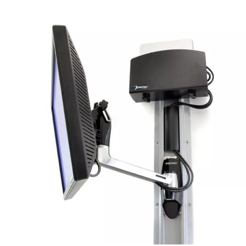 Ergotron LX HD seinal kinnitatav pöördvars - Paigalduskomplekt (pöördvars, nupp) telerile (kallutus- ja pöördefunktsiooniga) - Alumiinium - Ekraani suurus: kuni 106,7 cm (kuni 106,70cm (42)) - paigaldusriistvara