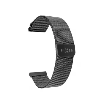 Kellarihm FIXED Mesh Strap FIXMEST-18MM-BK 18 mm kiirkinnitusega must metallvõrk