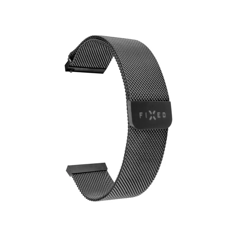 Kellarihm FIXED Mesh Strap FIXMEST-18MM-BK 18 mm kiirkinnitusega must metallvõrk