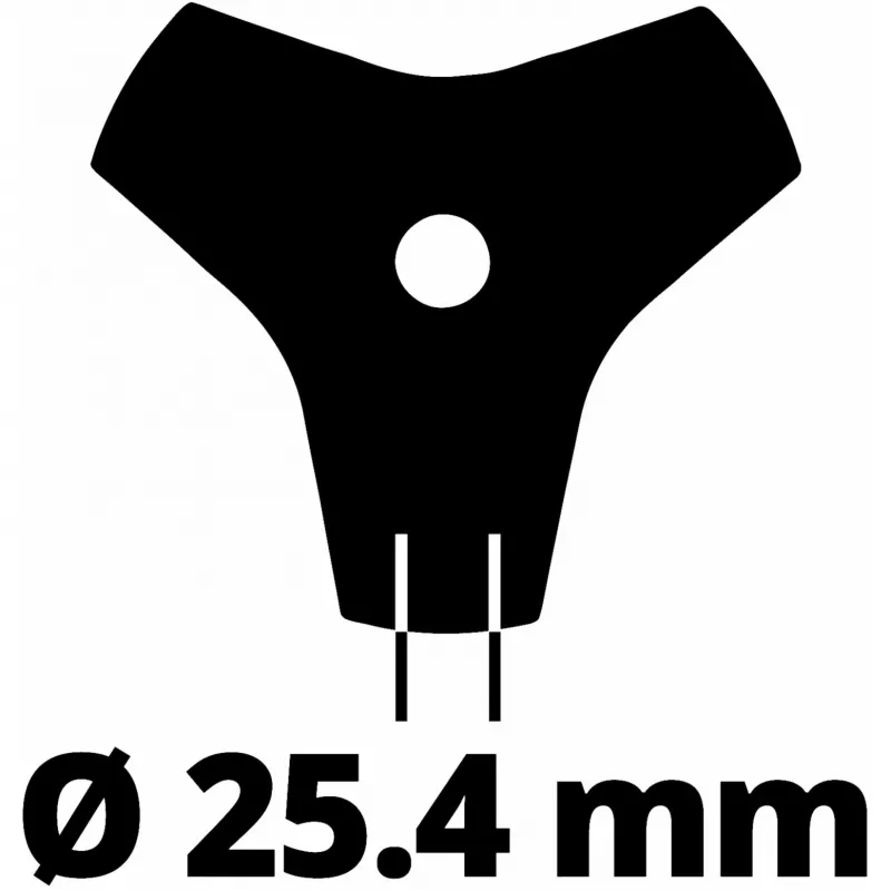 Võsalõiketera Einhell 3405083 roostevaba teras 20 cm Must