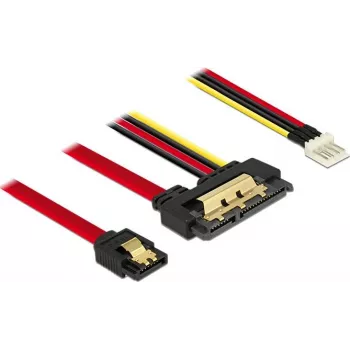 SATA-kaabel DeLOCK 85232 0,3 m SATA 7-kontaktiline + Molex 4-kontaktiline SATA 22-kontaktiline Must