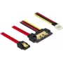 SATA-kaabel DeLOCK 85232 0,3 m SATA 7-kontaktiline + Molex 4-kontaktiline SATA 22-kontaktiline Must