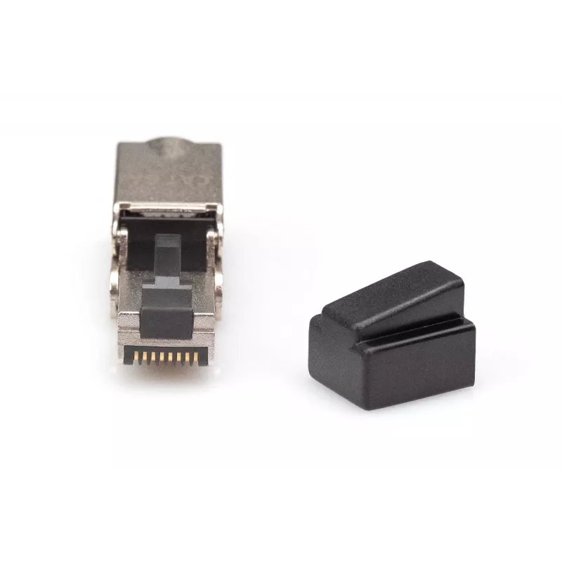 Digitus CAT 6A Field Termination Plug painutatav STP tolmukorgiga RJ-45 emane hõbedane