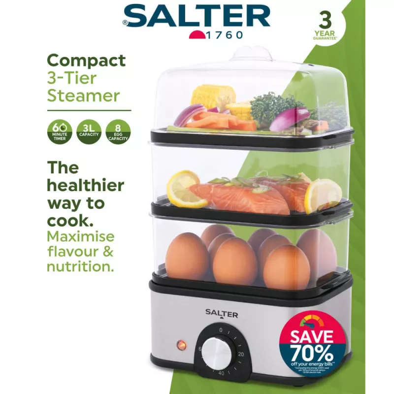 Salter EK5885VDE kompaktne 3-astmeline auruti