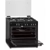 Gaasi-elektripliit MPM MPM-93-KGM-32 90 cm, gaasipliit, elektriahi, 5 põletit, must, energiaklass A